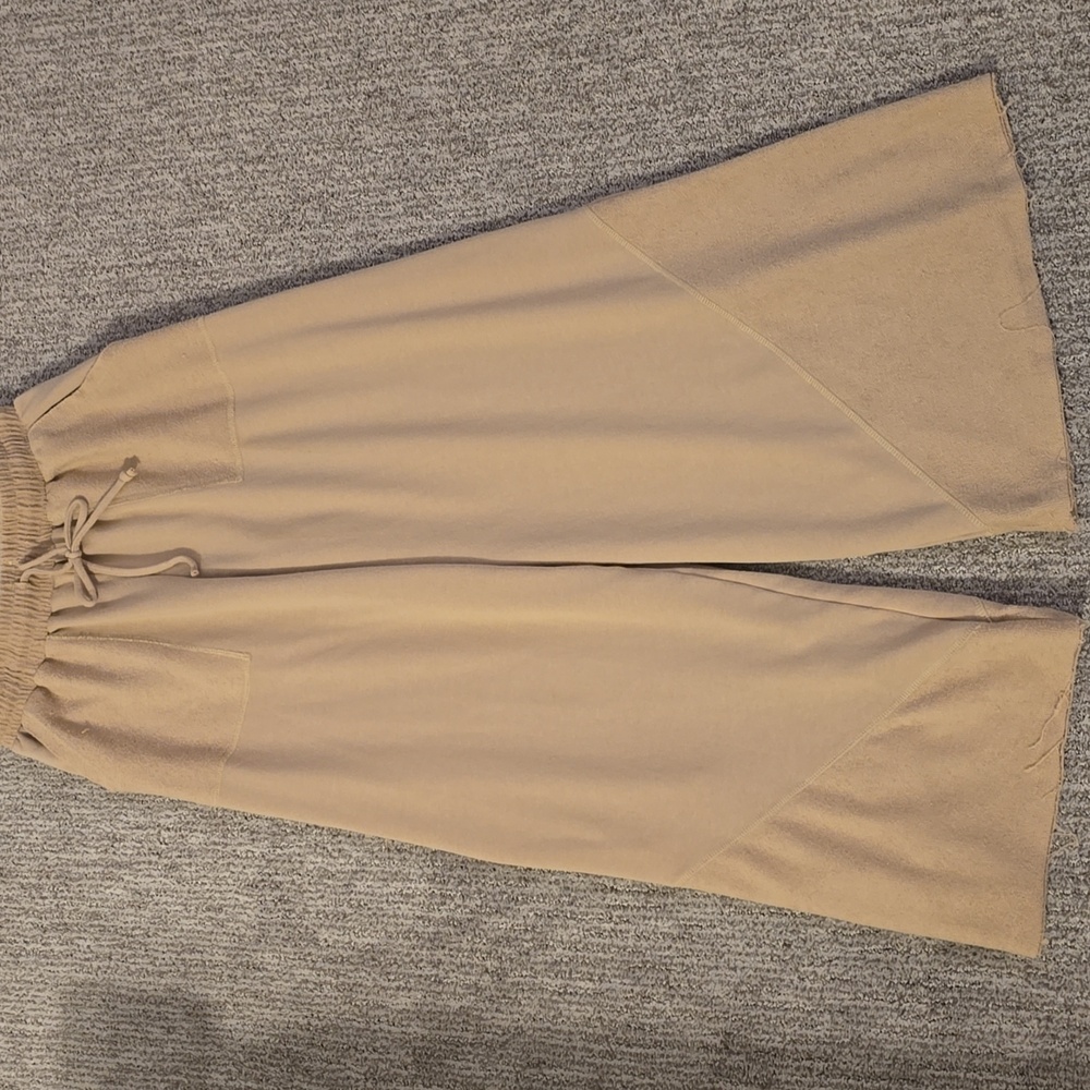 Three Bird Nest Beige Wide-Leg Pants